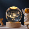 3D Kristall Licht Kugel  Sonnensystem
